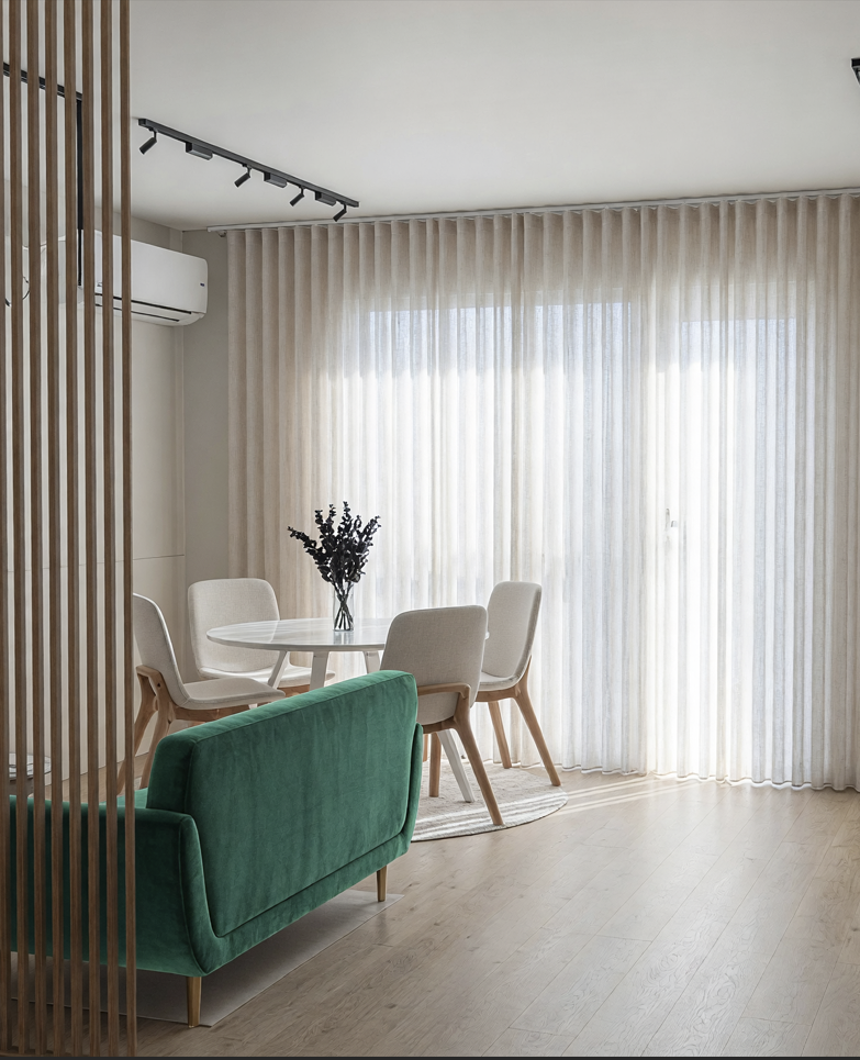 Open space + nișă — Apartament cu open space și nișă de dormit