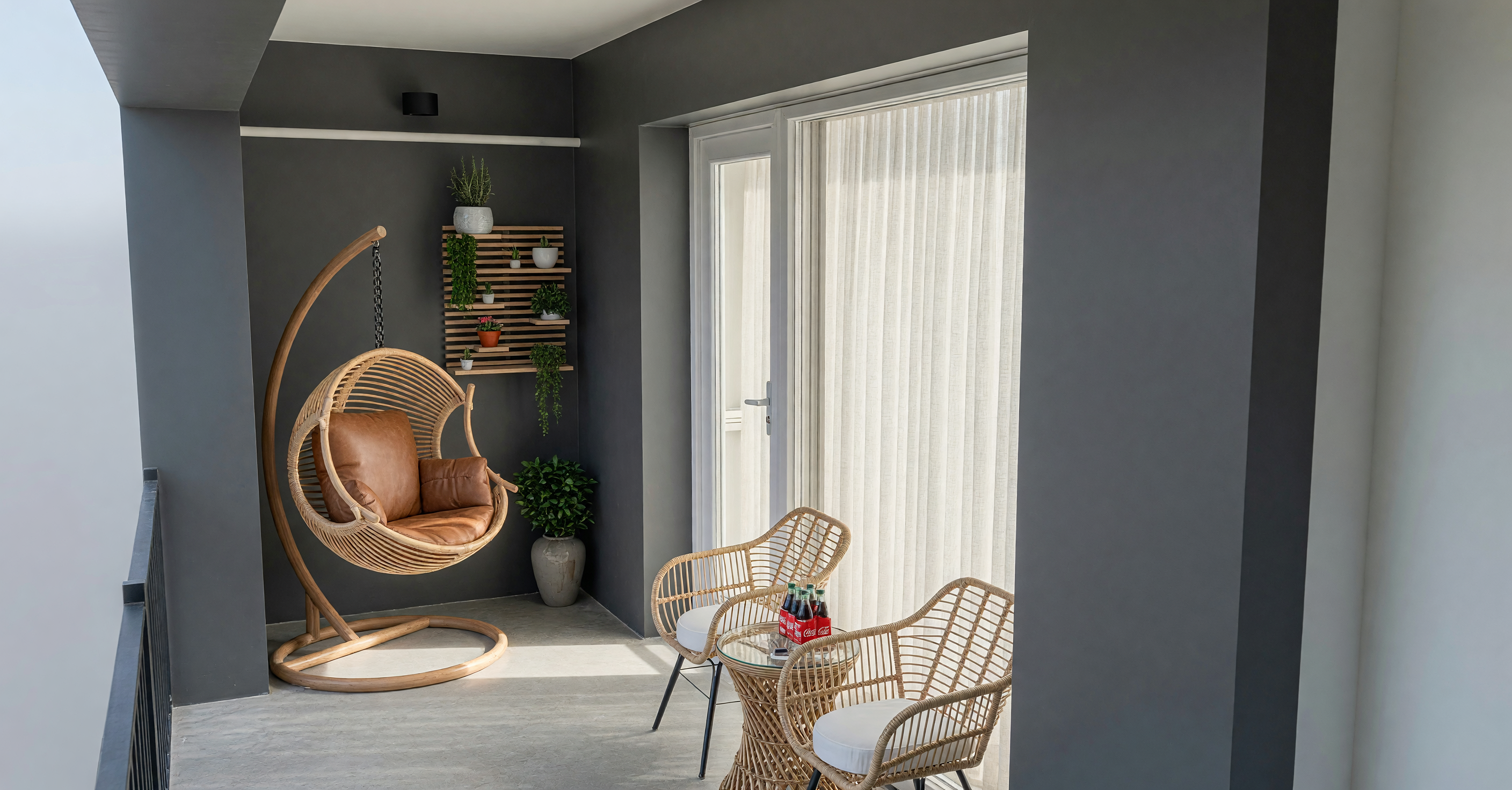 Balcony — Open-Plan Apartment with a Sleeping Nook