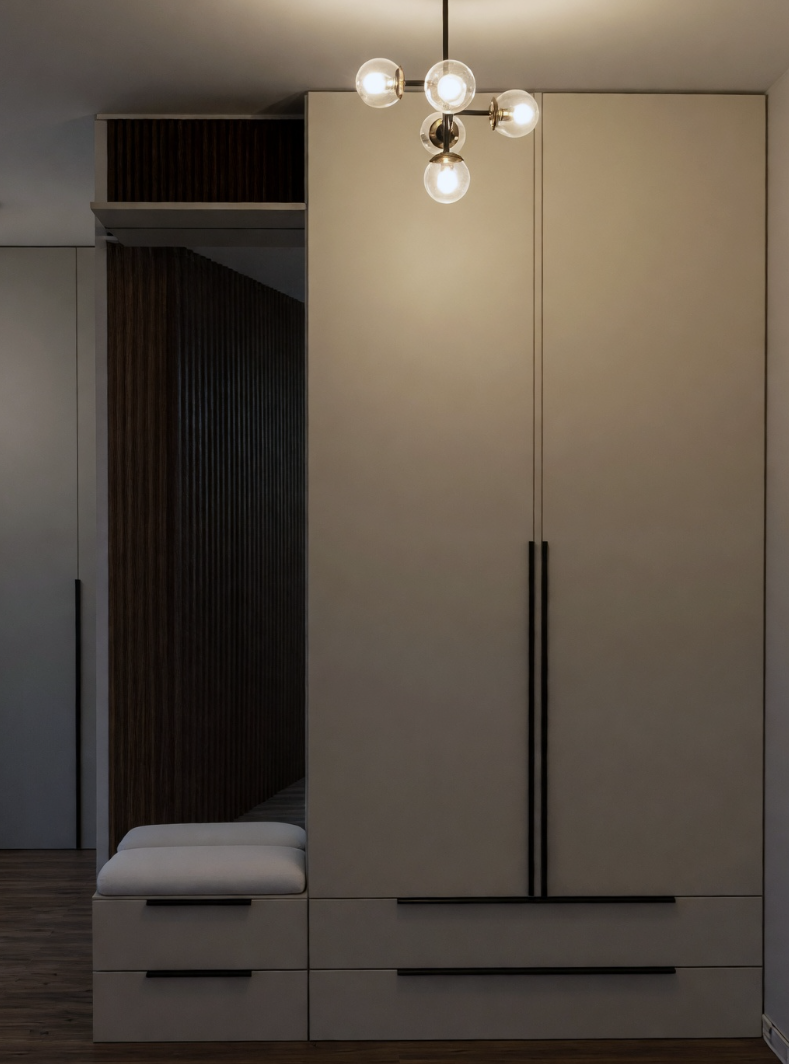 Open space — Open-Plan Apartment with a Sleeping Nook
