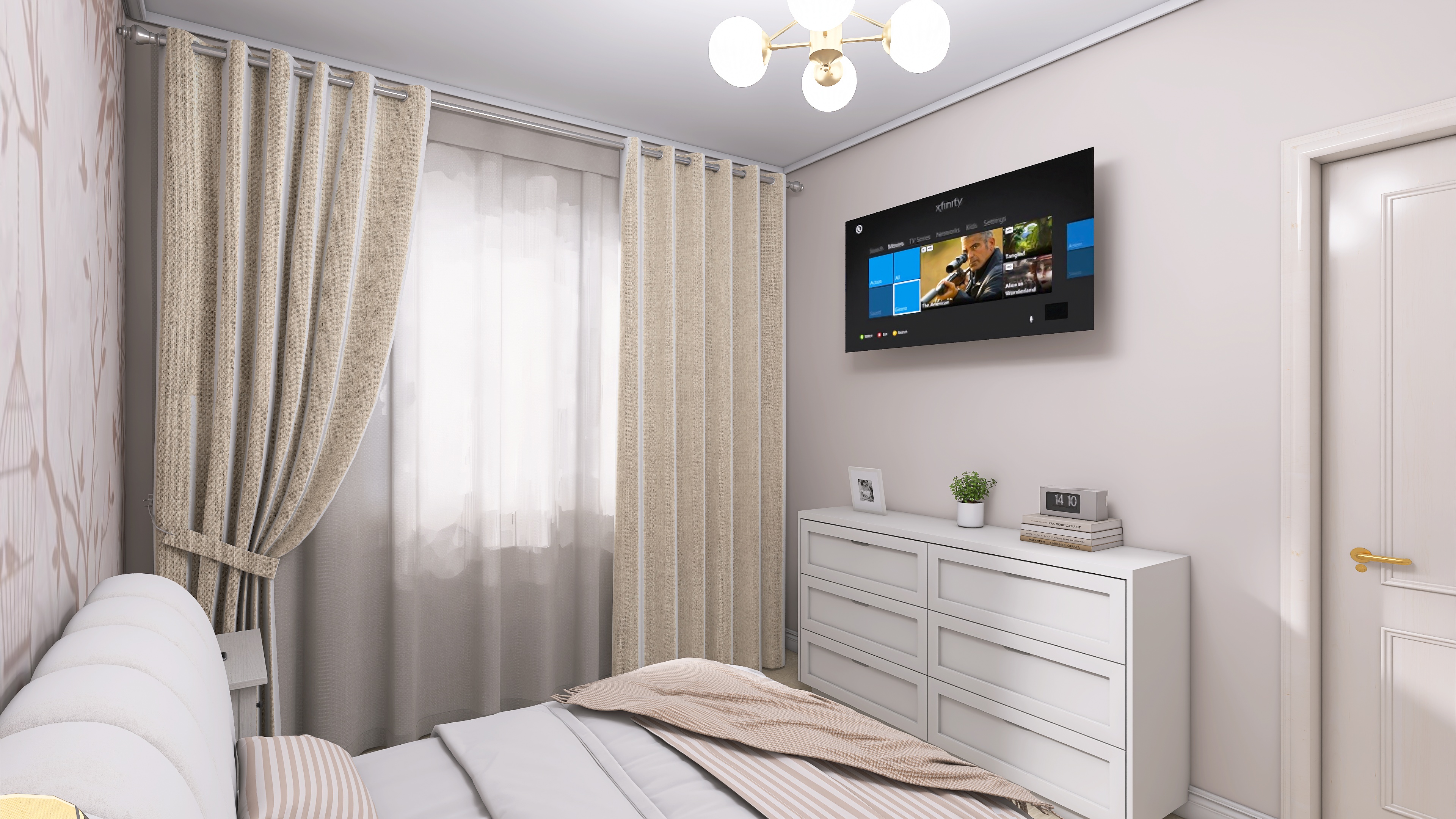 Dormitor matrimonial — Apartament – 3 Dormitoare
